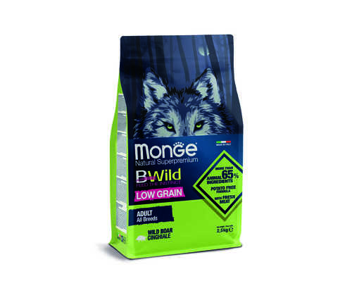 מונג מזון יבש לכלב אדולט בטעם חזיר בר 2.5 ק"ג / BWild - GRAIN FREE