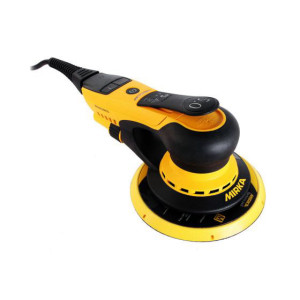 מלטשת מקצועית חשמלית "6 - 5 מ"מ MIRKA DEROS 650CV כולל מזוודת נשיאה וראש 6 אינצ נוסף