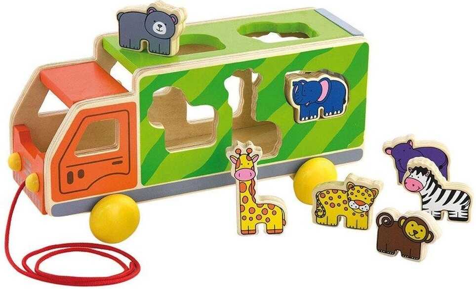 משחק התאמת צורות משאית עם חיות ספארי