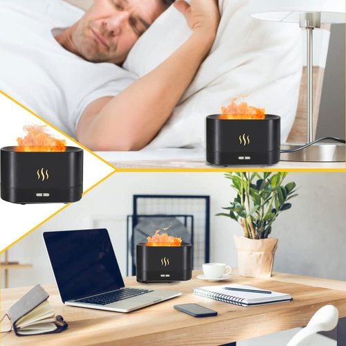 מפיץ ריח ארומטי אפקט להבה Diffuser with Flame Light