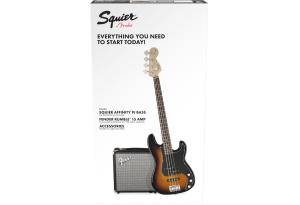 גיטרה בס Fender Squier Affinity PJ Bass + מגבר Fender Rumble 15 בחבילת מבצע