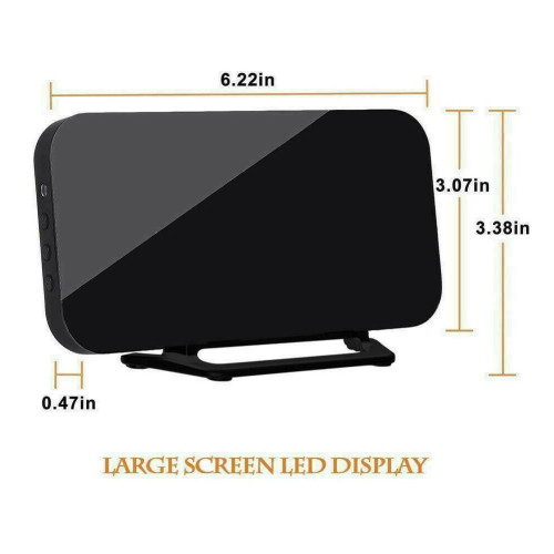 שעון שולחני/קיר דיגיטלי אדום RDE-NY-7331