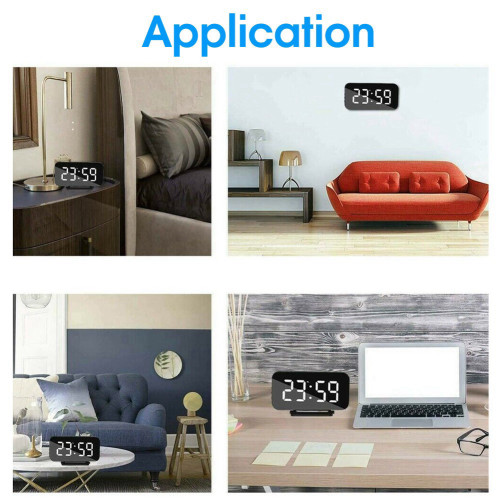 שעון שולחני/קיר דיגיטלי אדום RDE-NY-7331