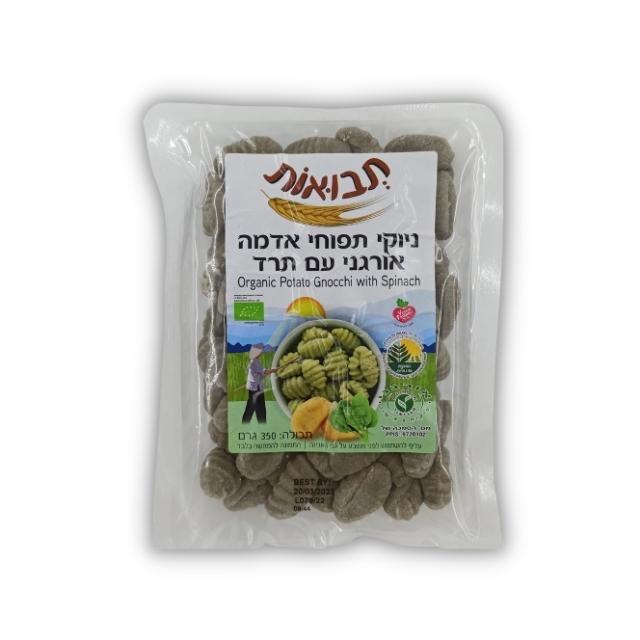 ניוקי תפוחי אדמה אורגני עם תרד 350 גר