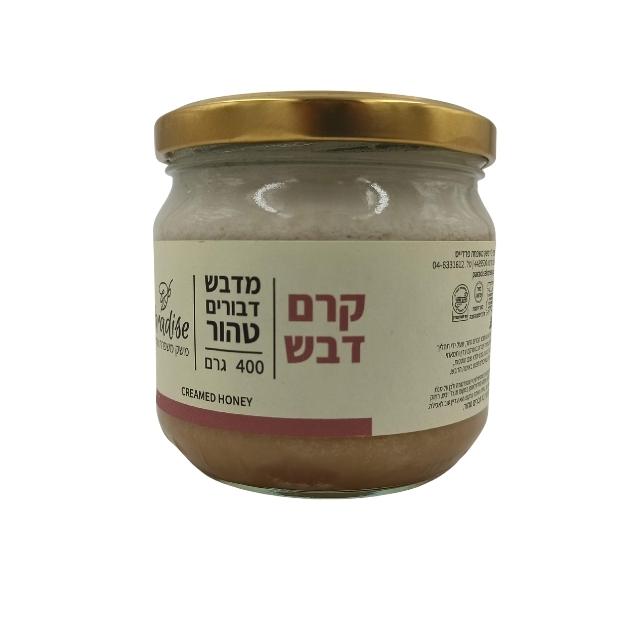 קרם דבש מדבש דבורים טהור 400 גר