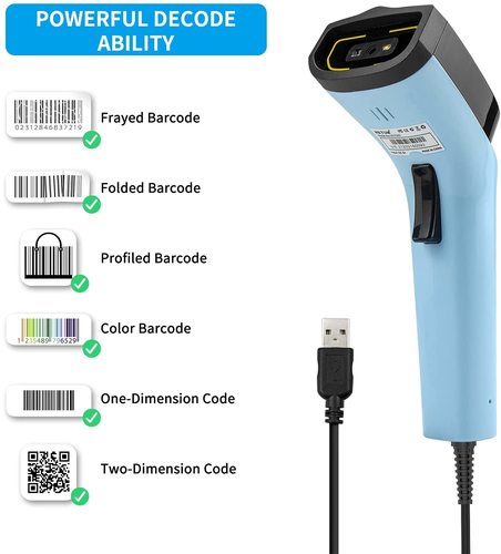 קורא ברקוד דו מימד 2D מבית   DS2228 USB BarSum
