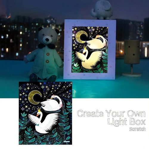 ערכת יצירה לילדים להכנת מנורת לילה ע