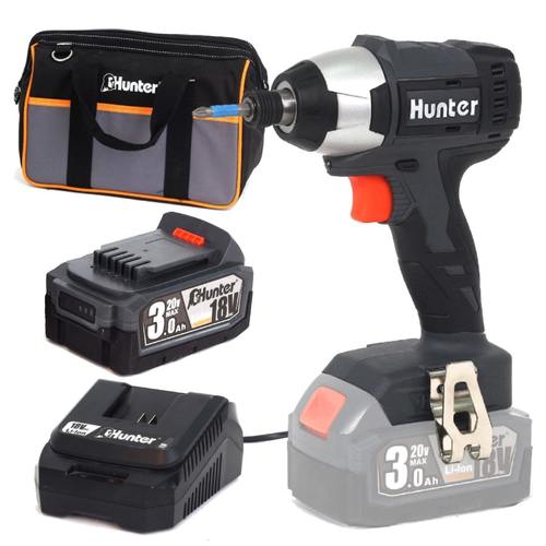 מברגת אימפקט נטענת 18V מנוע Brushless  320N.M +  סוללה 1.5 אמפר + מטען | 100312-034  Hunter
