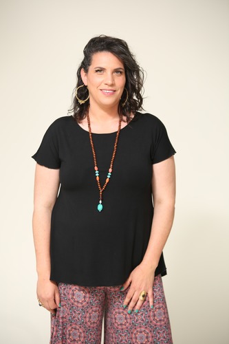 טוניקה סוואלה קצרה  plus size