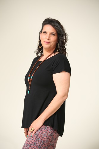 טוניקה סוואלה קצרה  plus size