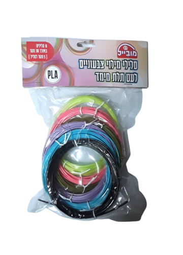 מילוי לעט תלת מימד 6 סלילים