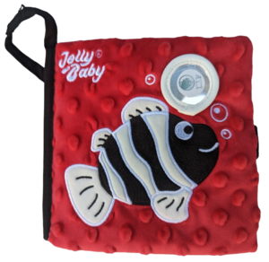 ספר תחושות דו-לשוני עם תגיות, מראה ורצועת תליה - גילויים באוקיינוס