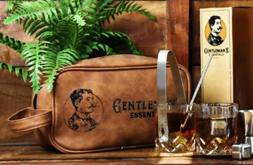 תיק כלי רחצה לגבר בסגנון וינטג' Gentleman's Essentials