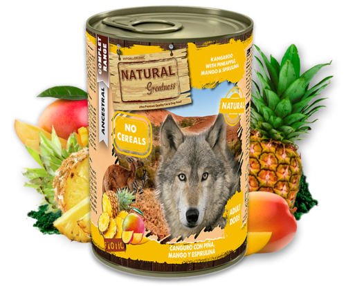 שימור נטורל גרייטנס קנגרו עם אננס kangaroo with pineapple - במשקל 400 גרם