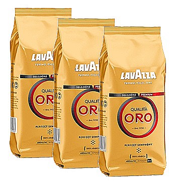 3 ק"ג פולי קפה לוואצה אורו Lavazza Qualita Oro Beans