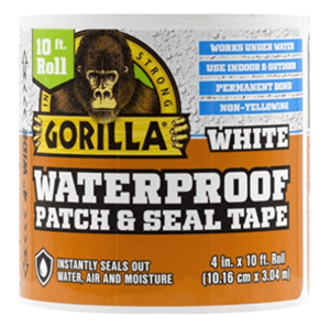 סרט אטימה והדבקה גמיש לבן גורילה Gorilla Waterproof Patch & Seal Tape