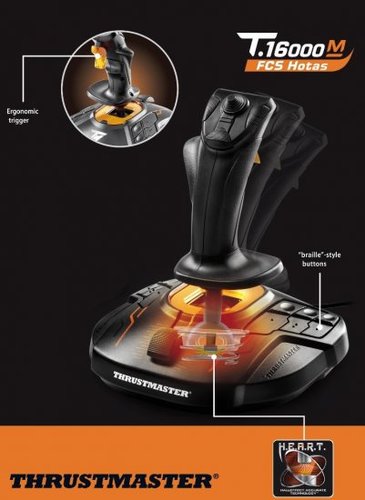 סטיק טיסה  THRUSTMASTER T.16000 FCS - יבואן רשמי 