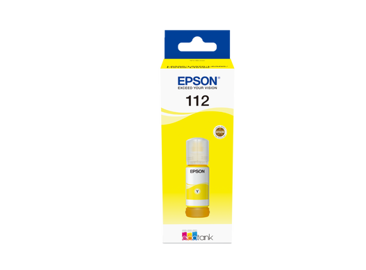 בקבוקון מילוי צהוב מקורי Epson 112 C13T06C44A אפסון