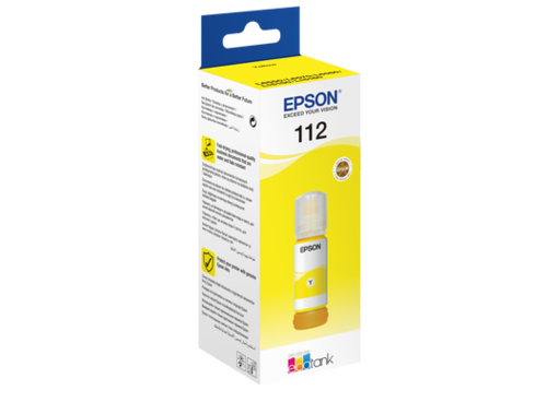 בקבוקון מילוי צהוב מקורי Epson 112 C13T06C44A אפסון