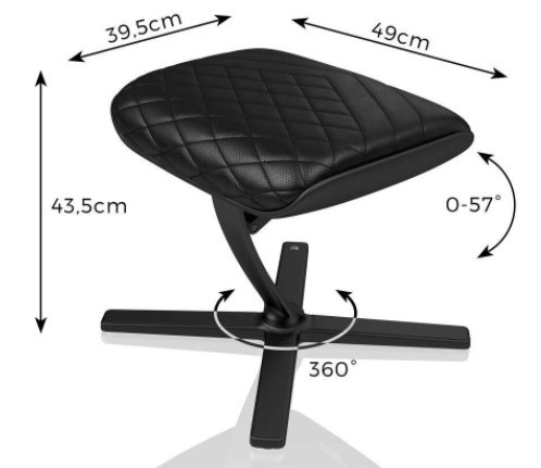 כיסא גיימניג Noblechairs Footrest Black