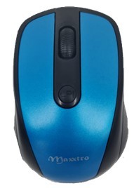 עכבר אלחוטי MSX-025 בצבע שחור כחול
