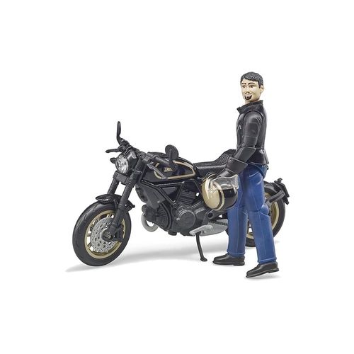 אופנוע  דוקאטי ונהג - BRUDER DUCATI DESERT 63050