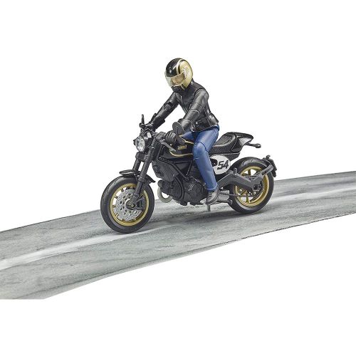 אופנוע  דוקאטי ונהג - BRUDER DUCATI DESERT 63050
