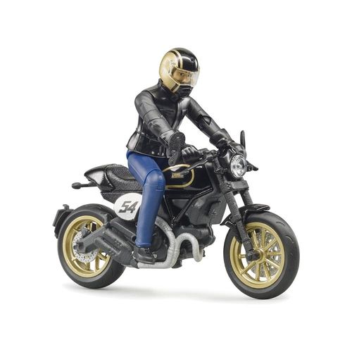 אופנוע  דוקאטי ונהג - BRUDER DUCATI DESERT 63050
