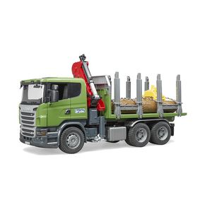 משאית בולי עץ סקניה - Bruder Scania Truck 03524