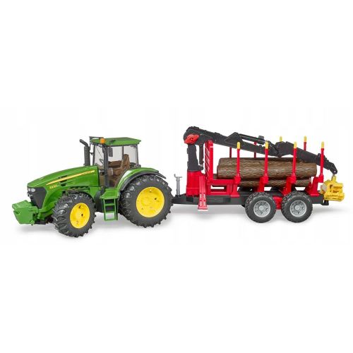 טרקטור ג'ון דיר עם נגרר - Bruder John Deere 03054