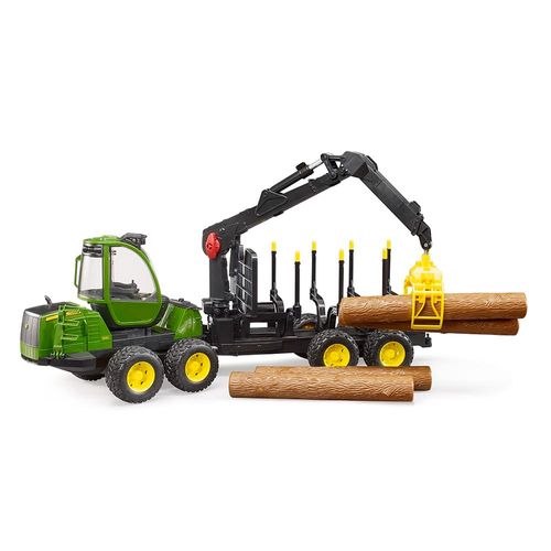 טרקטור ג'ון דיר מעמיס בולי עץ - Bruder John Deere 02133