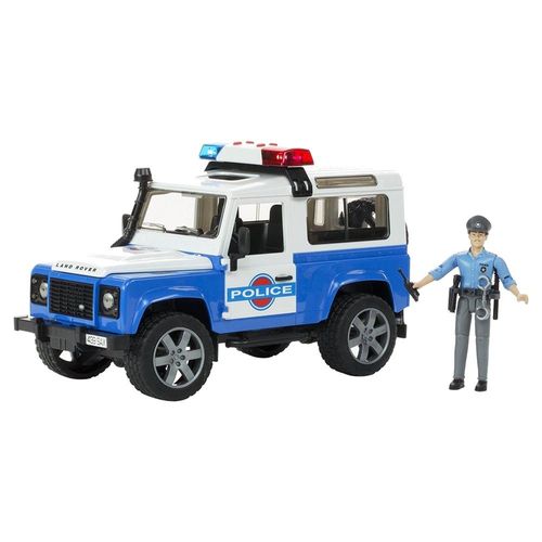 ג’יפ לנד רובר רכב משטרה + שוטר ואביזרים - 02595 Bruder