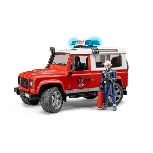 ג’יפ לאנדרובר רכב כיבוי+ שוטר ואביזרים - Bruder Jeep Land Rover 02596