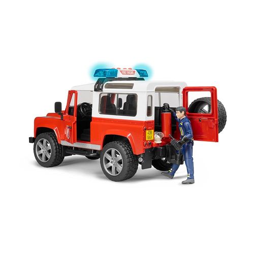ג’יפ לאנדרובר רכב כיבוי+ שוטר ואביזרים - Bruder Jeep Land Rover 02596