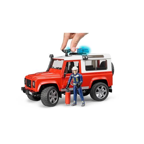 ג’יפ לאנדרובר רכב כיבוי+ שוטר ואביזרים - Bruder Jeep Land Rover 02596