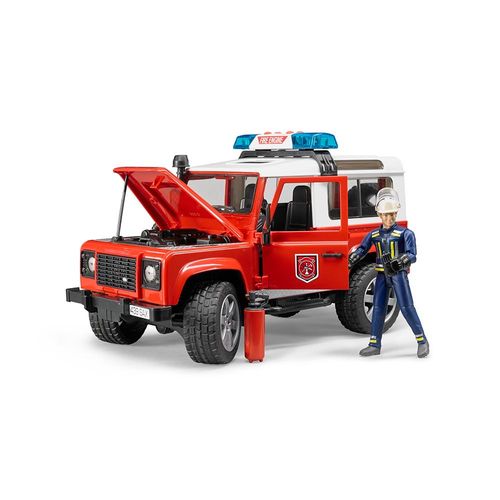 ג’יפ לאנדרובר רכב כיבוי+ שוטר ואביזרים - Bruder Jeep Land Rover 02596