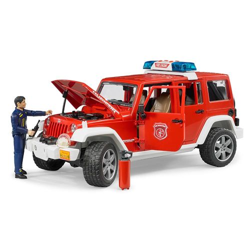 ג'יפ רנגלר רכב כיבוי + כבאי ואביזרים – BRUDER 2528