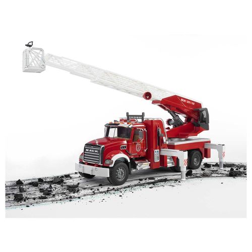 כבאית MACK עם סולם וצינור משפריץ 02821 – BRUDER