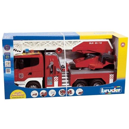 כבאית MACK עם סולם וצינור משפריץ 02821 – BRUDER