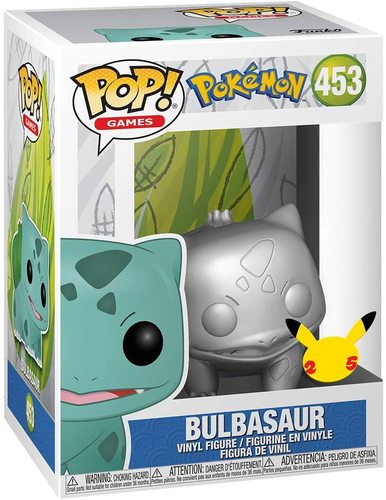 בובת פופ: Bulbasaur Metallic - בלבזור כסוף