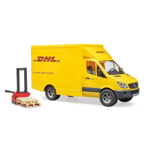 משאית DHL קטנה  - Bruder Mercedes DHL 02534