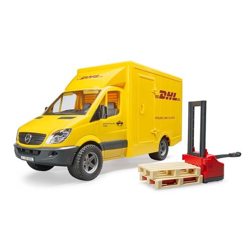 משאית DHL קטנה  - Bruder Mercedes DHL 02534