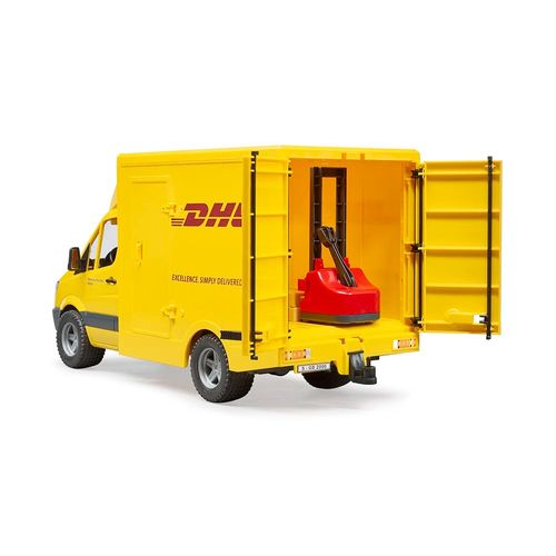 משאית DHL קטנה  - Bruder Mercedes DHL 02534