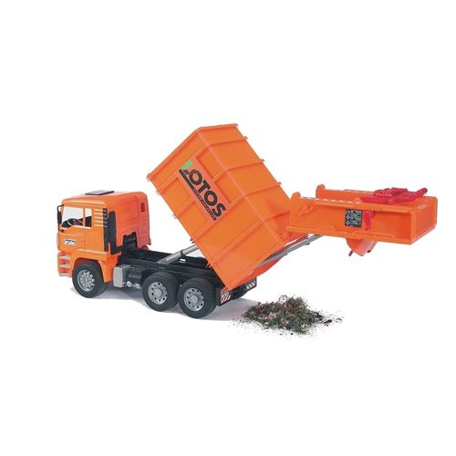 משאית זבל מן כתומה - Bruder Man 02762