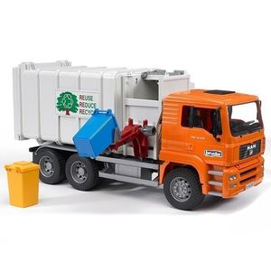 משאית זבל מאן העמסה מהצד - Bruder MAN 02761