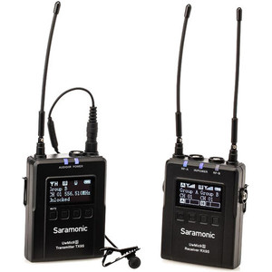 מקלט ומשדר אלחוטי ומיקרופון Saramonic UwMic9s