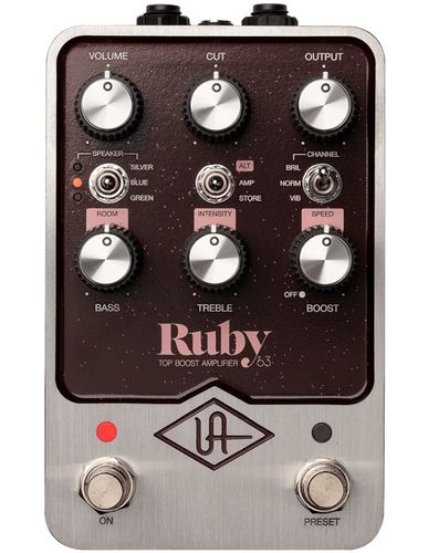 数回使用美品　UAFX Ruby Top Boost Amplifier ‘63 UNIVERSAL AUDIO UAFX Ruby '63 Top Boost Amplifier コンパクト