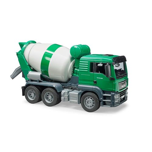 מערבל בטון MAN עם צינור מים ואביזרים - ירוק Bruder 03710