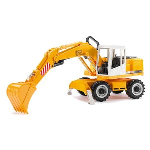 דחפור שופל צהוב - BRUDER LIEBHERR EXCAVATOR 02426