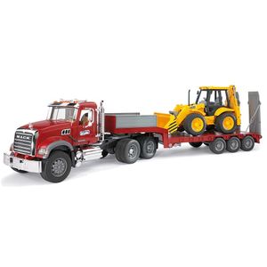 משאית MACK גוררת טרקטור - Bruder JCB 4CX 02813